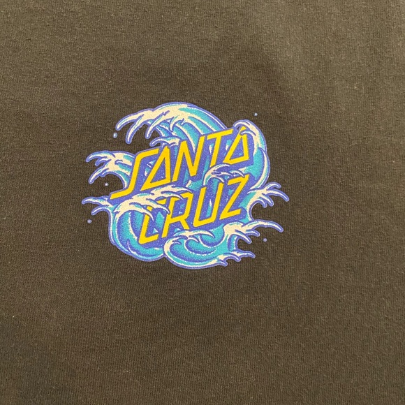 Santa Cruz Shirt Men’s Size Medium Black Graphic - Picture 3 of 5